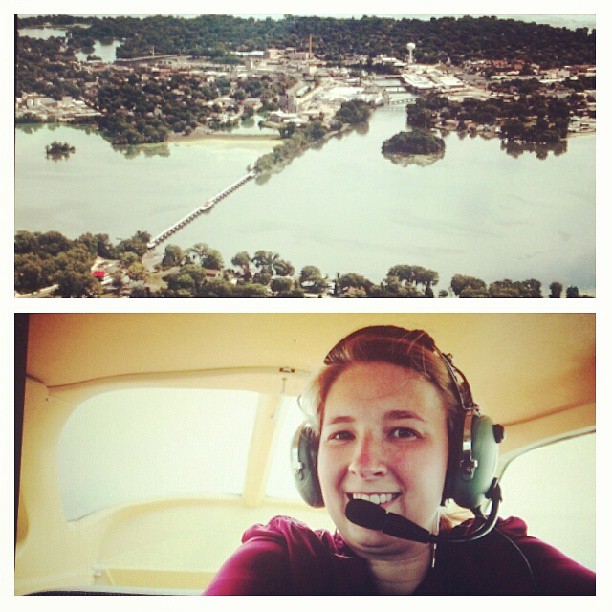 flying airplane