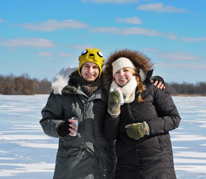 ice fishing
